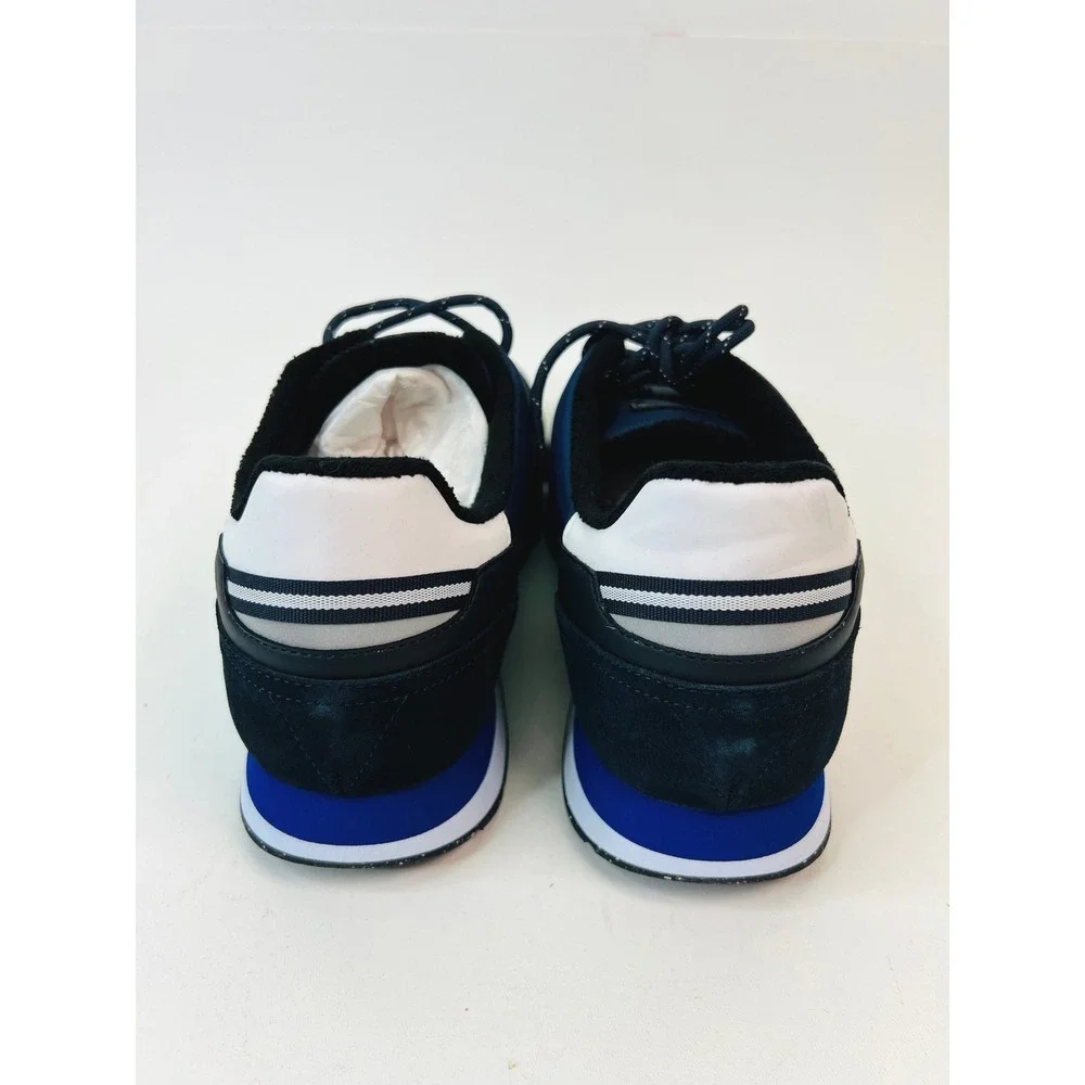 Hugo Boss Parkour Runn Nywe Mens Dark Blue Suede Nylon Sneakers 50452032 Size 13